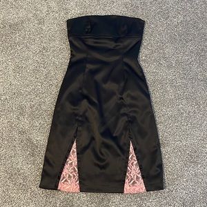 RW&Co Black Strapless Lace Dress